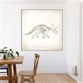 Picture of Learning Triceratops _GroupedProduct_Square_Canvas_Framed_