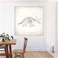 Picture of Learning Triceratops _GroupedProduct_Square_Canvas_Framed_
