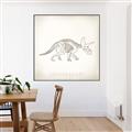 Picture of Learning Triceratops _GroupedProduct_Square_Canvas_Framed_