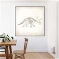 Picture of Learning Triceratops _GroupedProduct_Square_Canvas_Framed_