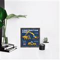 Picture of Construction Zone Trucks  _GroupedProduct_Square_Canvas_Framed_