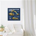Picture of Construction Zone Trucks  _GroupedProduct_Square_Canvas_Framed_