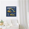 Picture of Construction Zone Trucks  _GroupedProduct_Square_Canvas_Framed_