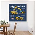 Picture of Construction Zone Trucks  _GroupedProduct_Square_Canvas_Framed_