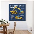 Picture of Construction Zone Trucks  _GroupedProduct_Square_Canvas_Framed_