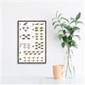 Picture of Dino Number Chart I _GroupedProduct_Rectangle_Portrait_Canvas_Framed_