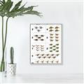 Picture of Dino Number Chart I _GroupedProduct_Rectangle_Portrait_Canvas_Framed_
