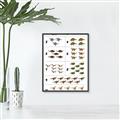 Picture of Dino Number Chart I _GroupedProduct_Rectangle_Portrait_Canvas_Framed_