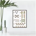 Picture of Dino Number Chart I _GroupedProduct_Rectangle_Portrait_Canvas_Framed_