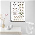 Picture of Dino Number Chart I _GroupedProduct_Rectangle_Portrait_Canvas_Framed_