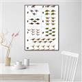 Picture of Dino Number Chart I _GroupedProduct_Rectangle_Portrait_Canvas_Framed_