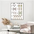 Picture of Dino Number Chart I _GroupedProduct_Rectangle_Portrait_Canvas_Framed_