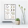 Picture of Dino Number Chart II  _GroupedProduct_Rectangle_Portrait_Canvas_Framed_