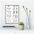 Picture of Dino Number Chart II  _GroupedProduct_Rectangle_Portrait_Canvas_Framed_