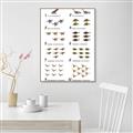 Picture of Dino Number Chart II  _GroupedProduct_Rectangle_Portrait_Canvas_Framed_