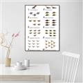 Picture of Dino Number Chart II  _GroupedProduct_Rectangle_Portrait_Canvas_Framed_