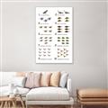 Picture of Dino Number Chart II  _GroupedProduct_Rectangle_Portrait_Canvas_Framed_