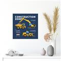 Picture of Construction Zone Trucks  _GroupedProduct_Square_Unframed_Print_Only_