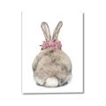 Picture of Behind Bunny with Flowers _GroupedProduct_Rectangle_Portrait_Canvas_