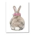 Picture of Behind Bunny with Flowers _GroupedProduct_Rectangle_Portrait_Canvas_