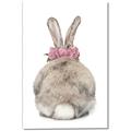 Picture of Behind Bunny with Flowers _GroupedProduct_Rectangle_Portrait_Canvas_