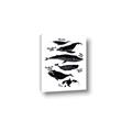 Picture of Ocean Life Black and White _GroupedProduct_Rectangle_Portrait_Canvas_
