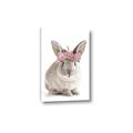 Picture of Floral In Front Bunny _GroupedProduct_Rectangle_Portrait_Canvas_