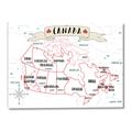 Picture of Canada Map  _GroupedProduct_Rectangle_Landscape_Canvas_