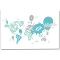 Picture of Hot Air Balloon Map  _GroupedProduct_Rectangle_Landscape_Canvas_