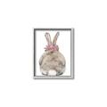 Picture of Behind Bunny with Flowers _GroupedProduct_Rectangle_Portrait_Canvas_Framed_