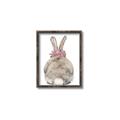 Picture of Behind Bunny with Flowers _GroupedProduct_Rectangle_Portrait_Canvas_Framed_