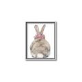 Picture of Behind Bunny with Flowers _GroupedProduct_Rectangle_Portrait_Canvas_Framed_