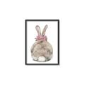 Picture of Behind Bunny with Flowers _GroupedProduct_Rectangle_Portrait_Canvas_Framed_
