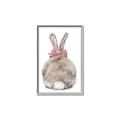 Picture of Behind Bunny with Flowers _GroupedProduct_Rectangle_Portrait_Canvas_Framed_