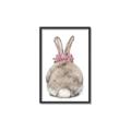 Picture of Behind Bunny with Flowers _GroupedProduct_Rectangle_Portrait_Canvas_Framed_