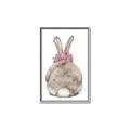 Picture of Behind Bunny with Flowers _GroupedProduct_Rectangle_Portrait_Canvas_Framed_