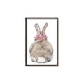 Picture of Behind Bunny with Flowers _GroupedProduct_Rectangle_Portrait_Canvas_Framed_