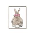Picture of Behind Bunny with Flowers _GroupedProduct_Rectangle_Portrait_Canvas_Framed_