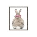 Picture of Behind Bunny with Flowers _GroupedProduct_Rectangle_Portrait_Canvas_Framed_