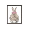 Picture of Behind Bunny with Flowers _GroupedProduct_Rectangle_Portrait_Canvas_Framed_