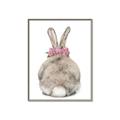 Picture of Behind Bunny with Flowers _GroupedProduct_Rectangle_Portrait_Canvas_Framed_