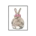 Picture of Behind Bunny with Flowers _GroupedProduct_Rectangle_Portrait_Canvas_Framed_