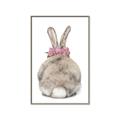 Picture of Behind Bunny with Flowers _GroupedProduct_Rectangle_Portrait_Canvas_Framed_