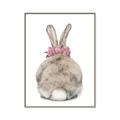 Picture of Behind Bunny with Flowers _GroupedProduct_Rectangle_Portrait_Canvas_Framed_