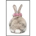 Picture of Behind Bunny with Flowers _GroupedProduct_Rectangle_Portrait_Canvas_Framed_