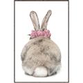 Picture of Behind Bunny with Flowers _GroupedProduct_Rectangle_Portrait_Canvas_Framed_