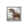 Picture of Trex in the Woods _GroupedProduct_Square_Canvas_Framed_