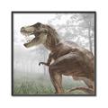 Picture of Trex in the Woods _GroupedProduct_Square_Canvas_Framed_