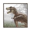 Picture of Trex in the Woods _GroupedProduct_Square_Canvas_Framed_