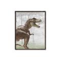 Picture of Forest Dino I  _GroupedProduct_Rectangle_Portrait_Canvas_Framed_